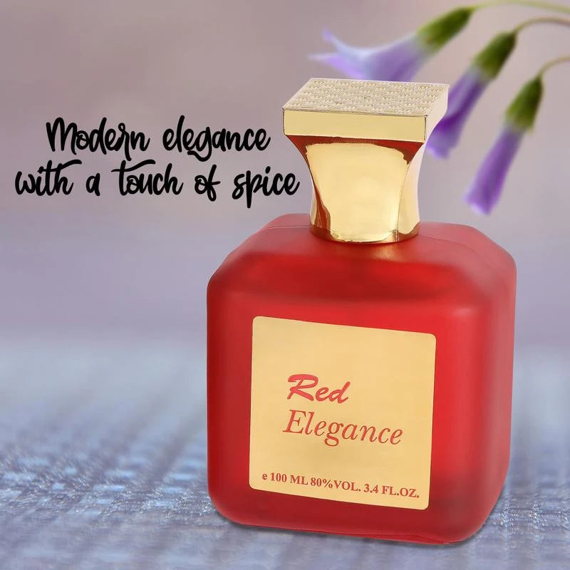 Red Elegance Eau de Parfum Natural Spray Perfume for Women 100ml/3.4fl.oz. - Fragrance for Women