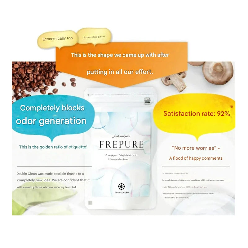 from COCORO COCORO FREPURE Breath Care Chewable 5 Bags Set (150 Day) Supply From Japan