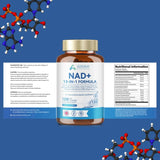 Aoruilia NAD Supplements 1200mg, NAD+ 13 in 1 Superior Antioxidant Blend with Max Absorption for Cellular Energy and Healthy Aging Support, 120 Capsules