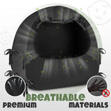 BORNA Pack N Play Blackout Cover, Blackout Tent for Full Size Crib and Pack and Play, Breathable Sleep Pod for Kids, Pop Up Crib Blackout Cover Canopy, Softens The Light