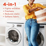 Bounce WrinkleGuard Mega Fabric Softener Dryer Sheets, Wrinkle Release with Outdoor Fresh Scent, 130 ct