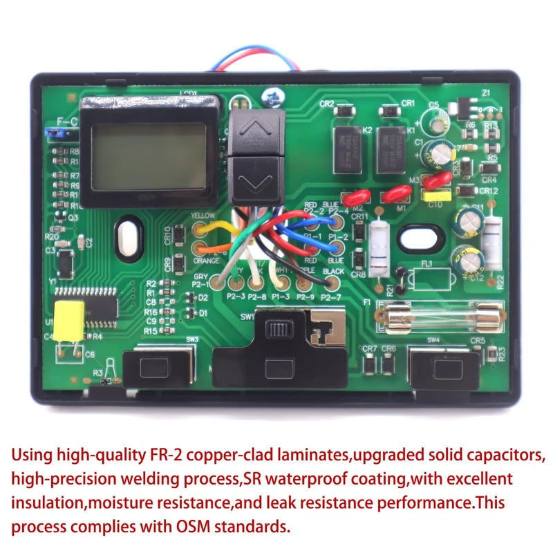 6536A3351 Digital Thermostat Compatible with Coleman-Mach， Two-Stage Digital Thermostat for Heat Pump & Gas Furnace，Wall-Mounted Black