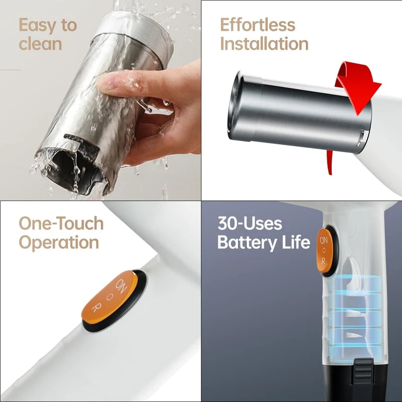 Handheld Electric Pasta Maker, 5-in-1 Cordless Pasta Machine, Portable Noodle Maker, Homemade Spaghetti Ramen