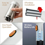 Handheld Electric Pasta Maker, 5-in-1 Cordless Pasta Machine, Portable Noodle Maker, Homemade Spaghetti Ramen