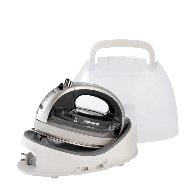 Panasonic Panasonic NI-WL600 Cordless Steam/Dry Iron, 1500W Wide Stainless Steel Plate, Silver/Black