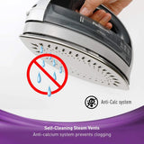 Panasonic Panasonic NI-WL600 Cordless Steam/Dry Iron, 1500W Wide Stainless Steel Plate, Silver/Black