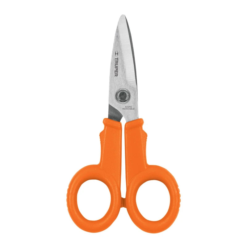 Truper TIOF-5, Tijera para oficina 5-1/2", de acero inoxidable