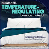 EnerPlex Body Pillow for Adults – Adjustable 54 x 20 Inch Shredded Memory Foam Pillow with Plush Viscose of Bamboo Cover