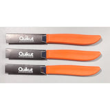 Ginsu Three New Quikut Ginsu Paring Knives ~ 2.5" Blade ~Tangerine Orange Color