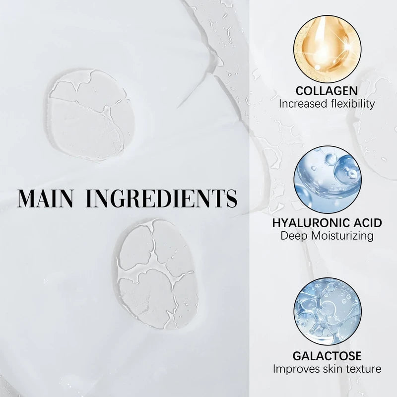Skaind Collagen Glow Mask Overnight - HydraGlow Deep Face Mask, Bio-Collagen Mask, Hydrating Overnight Hydrogel Mask, Revitalize Your Skin with Low Molecular Weight Collagen Mask (1 box of 4 pieces)