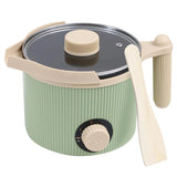 TOAUTO 1.5L Handheld Candle Melting Pot Small Wax Melting Pot with Easy Pour Spout, Two Power Levels, Easy Clean Non-Stick for DIY Crafting Beginner Green/Purple - Color: Green-1.5L