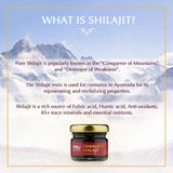 Vasu ayurveda Highest Potency 100% Natural Himalayan Shilajit Resin Pure Form of Fulvic Acid & 85+ Trace Minerals - The Black Gold - 50 Day Supply 1 Pack - Energy Booster