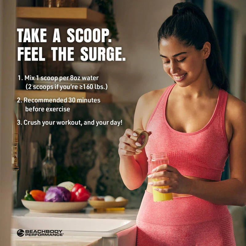 BODi Energize Pre Workout Powder - Beta-Alanine, Quercetin & Low-Dose Caffeine Formula for Enhanced Energy & Focus, Increase Energy & Endurance Supplement, Strawberry Lemonade, 40 Servings