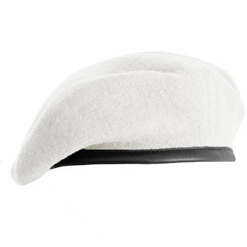 Gajaous Commando Beret, Military Hats, Wool Hats, Berets for Men and Women, Multicoloured Army Hats, Beret Hat, White