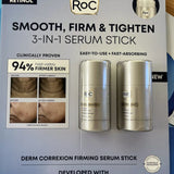 RoC Derm Correxion Firming 3 in 1 Serum Stick, Smooth Firm TIghten 1 Oz, 2-pack