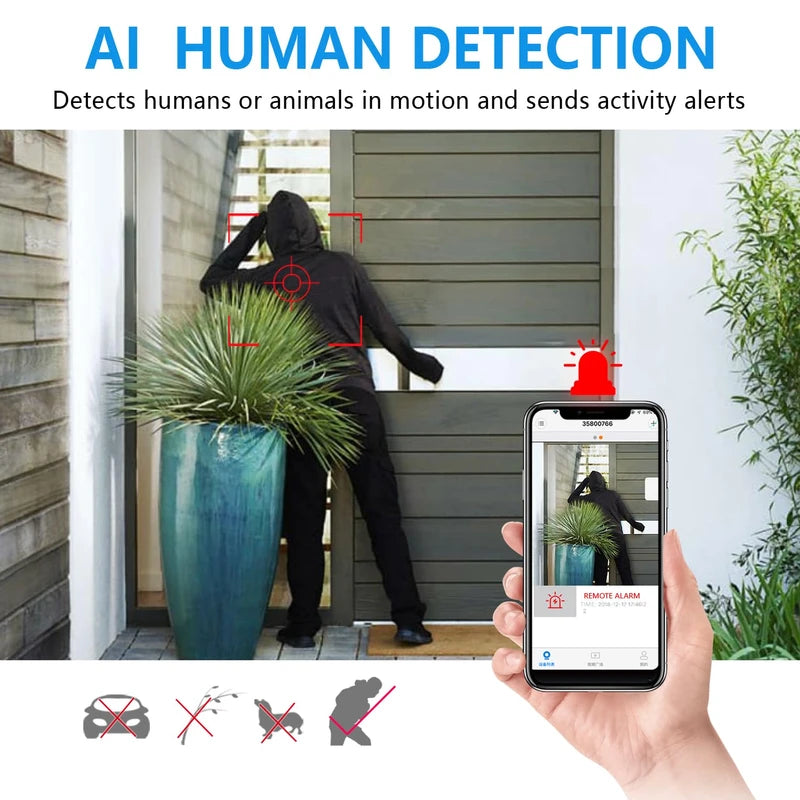 WCFHS Free 64G Smallest Wireless WiFi Battery Camera, Concealed Cam, Coin Size Camera, HD1080P Video Recording Live Feed For Night Vision, Motion Detection, Cloud Storage for Security with iOS Android APP