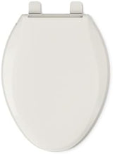 KOHLER 4636-RL-47 Cachet ReadyLatch Elongated Toilet Seat, Quiet-Close Lid, Contoured Seat, Grip-Tight Bumpers and Installation Hardware, Almond