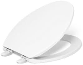 Kohler K-20110-0 Brevia Elongated Toilet Seat with Grip-Tight Bumpers, Quiet-Close Seat, Quick-Attach Hardware, White
