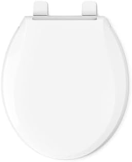 KOHLER 4639-RL-0 Cachet ReadyLatch Round-Front Toilet Seat, Quiet-Close Lid, Contoured Seat, Grip-Tight Bumpers and Installation Hardware, White