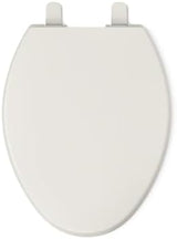 KOHLER K-4774-47 Brevia Elongated Toilet Seatwith Quick-Release Hinges and Quick-Attach Hardware for Easy Clean in Almond