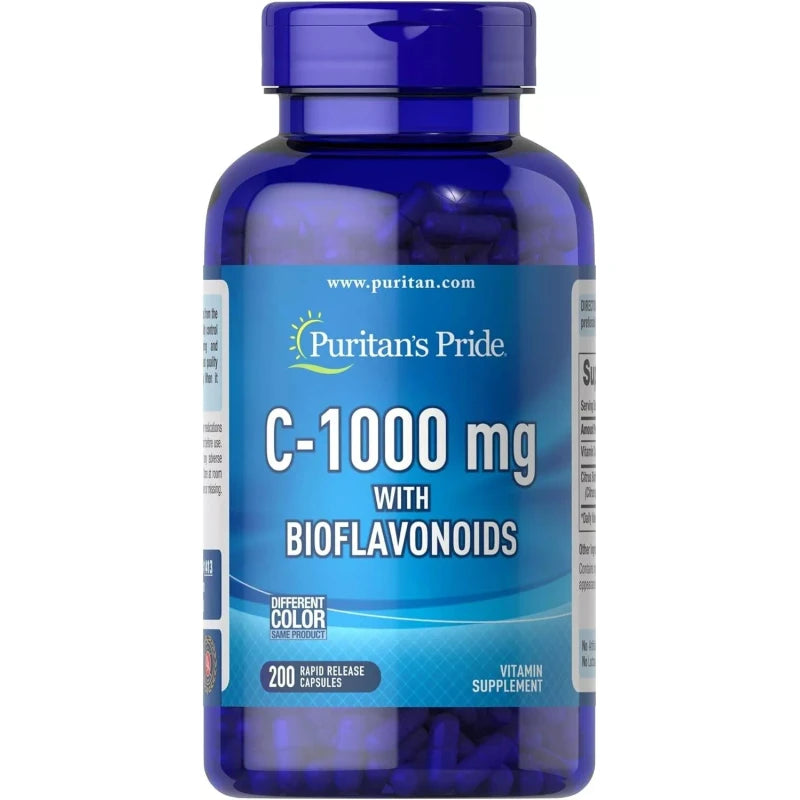 Puritan'S Pride Vitamin C-1000 Mg  with Bioflavonoids 200 capsules Exp 6/27