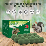 20Pack Squirrel Repellent Outdoor, Chipmunk Repellent Outdoor,Rodent Repellent,Squirrel Repellent for Attic and Cars Engines