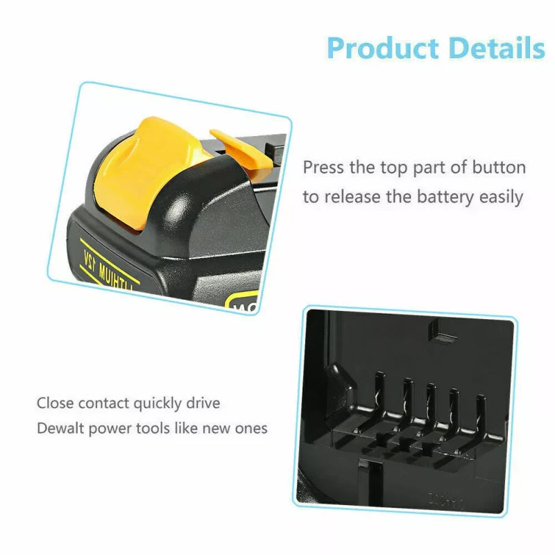 For DeWALT 2Pack 12v 3.0Ah 12 Volt XR Max Lithium Battery For Dewalt DCB127-2 DCB120 DCB121