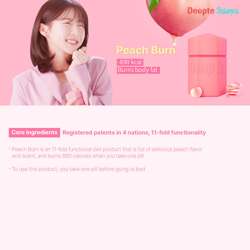 Deepte 3-Day Peach Burn 30 Tablets (30-day supply)