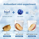 Hydrogen Water Bottle, Portable Hydrogen Water Ionizer Machine, Hydrogen Water Generator, Rechargeable Hydrogen Rich Water Glass Health Cup for Home Travel (Blue)