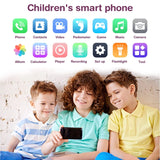 PTHTECHUS Kids SmartPhone, Kids Phone for Girls with Two-way Talk Game Music kids real phones, Touchscreen Learning Toys phones for 5-11 age pul
