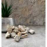 Jerusalem Stones - Set of 10, 0.8" Authentic Natural Small Rocks from Israel - Ideal for Crafts, Mosaics, Decor, Gardening, Vase fillers and Terrariums