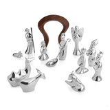 Nambe - Holiday Collection - Nativity Angel - 5" x 1.5" Figure - Made with Nambe Alloy - Designed by Alvaro Uribe