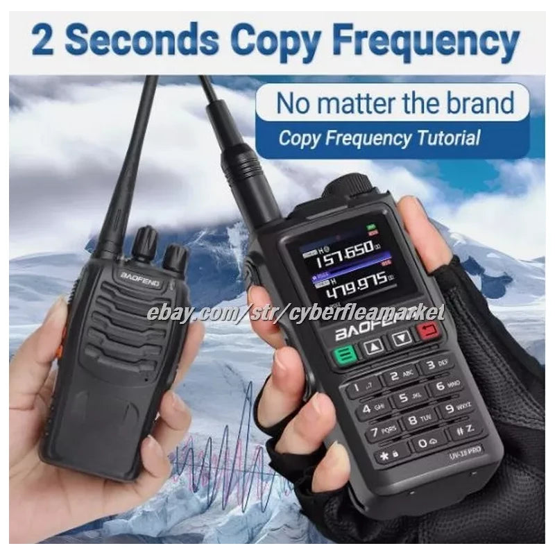 BaoFeng UV18 Pro Max GPS Air Band Walkie Talkie NOAA Type-C Long Range Ham Radio
