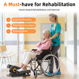 Under Desk Elliptical Machine for Home Ellipse Leg Exerciser While Sitting for Seniors with 12 Adjustable Speed Quiet & Portable Seated Pedal Exerciser with Remote Control