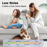 Hair Dryer, 110, 000 RPM High Speed Blow Dryer for Fast Drying, Negative Ionic Hair Dryer for Hair Care, HD Display, 360° Rotating Magnetic Nozzle, Low Noise Hair Dryer for Home and Travel