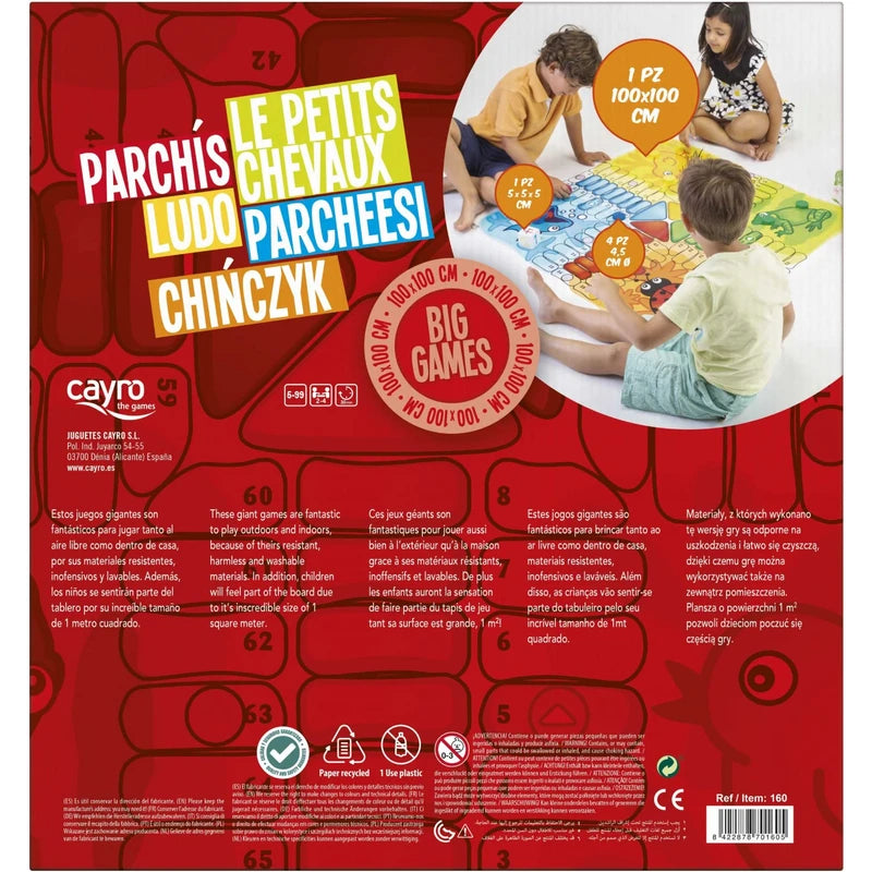 Cayro 100 x 100 cm Giant Ludo