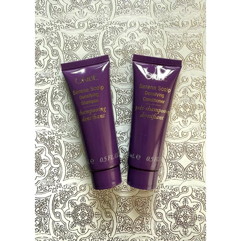 ORIBE SERENE SCALP DENSIFYING SHAMPOO + CONDITIONER 0.5 FL.OZ./15 ML EACH NEW