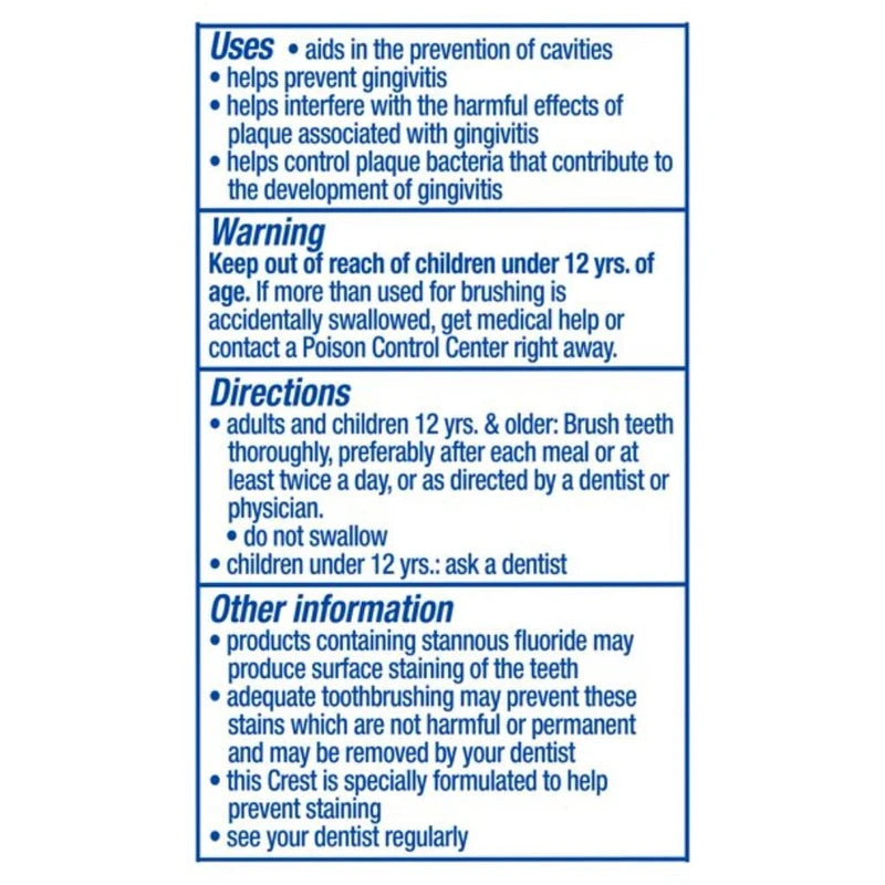 Crest Premium Plus Anti-Bacterial Toothpaste, Smooth Peppermint Flavor 7.0 oz (Pack of 3)