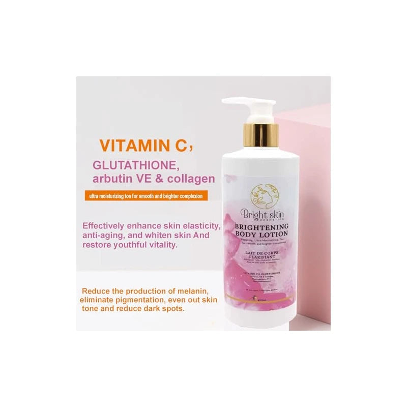 Bright Skin Cosmetics Brightening Body Lotion - 1 lbs, Repairing & Anti-Aging Moisturizer for Smooth, Brighter Complexion