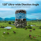 DEATTI WiFi Bluetooth Connectivity Trail Camera 0.1s Trigger Time 48 MP Night Vision