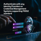 Thales - SafeNet eToken FIDO - FIDO2 Certified Security Key - Passwordless Phishing-Resistant Authentication for Web Apps, Devices & Desktops - USB-A