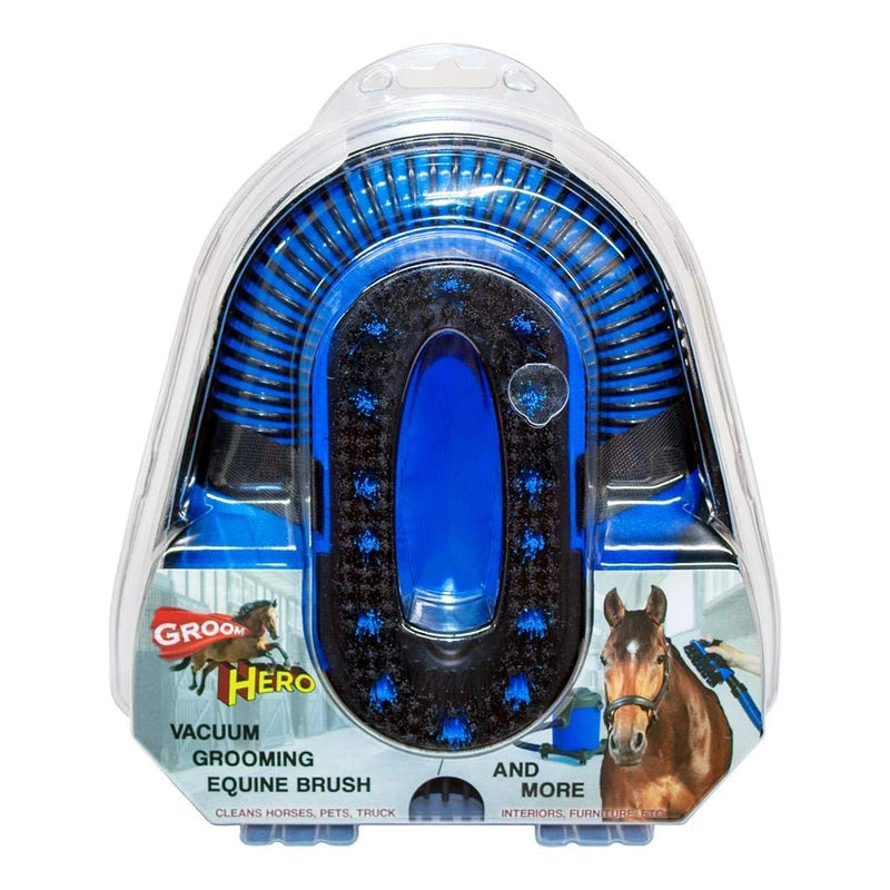 Groom Hero Vacuum Brush Kit for Horse Grooming – Cleaning Furniture, Carpets, and Auto Interiors – Great for All Pets