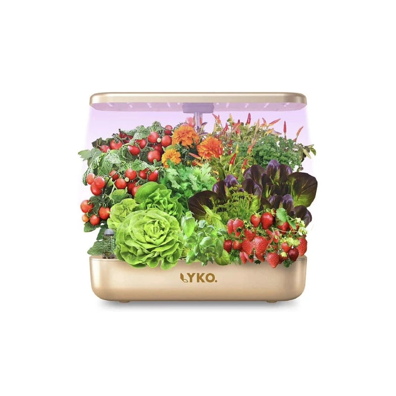 LYKO 12 Pods Hydroponics Growing System Kit, Indoor Garden W/full-spectru