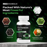 Live Anabolic TestoGreens MAX 30-Day Supply - Men’s Daily Supplement with Tesnor, DIM & Bioperine for Natural Hormone Balance, Enhanced Energy & Stamina, Includes Powerful Plant Extracts