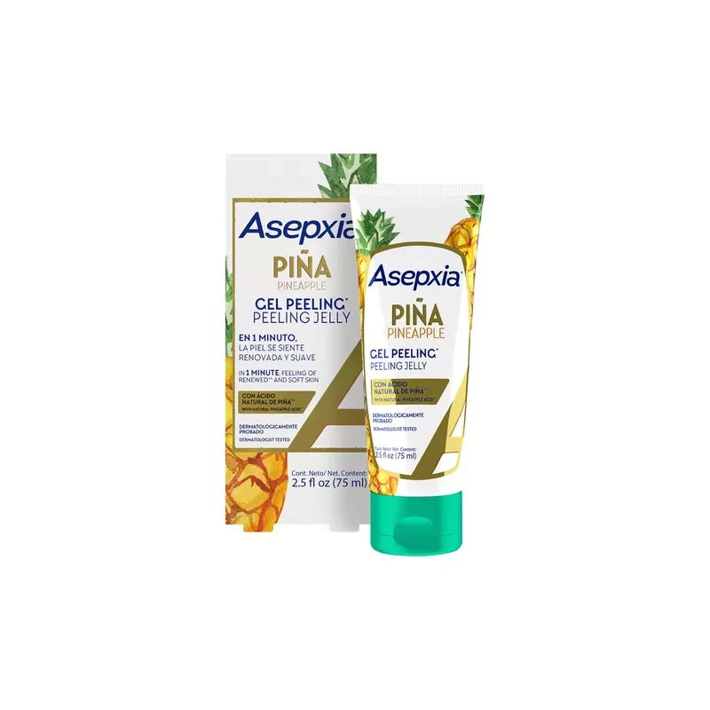 Asepxia Gel Peeling Piña 75ml Tipo De Piel Pieles Mixtas Y Grasas