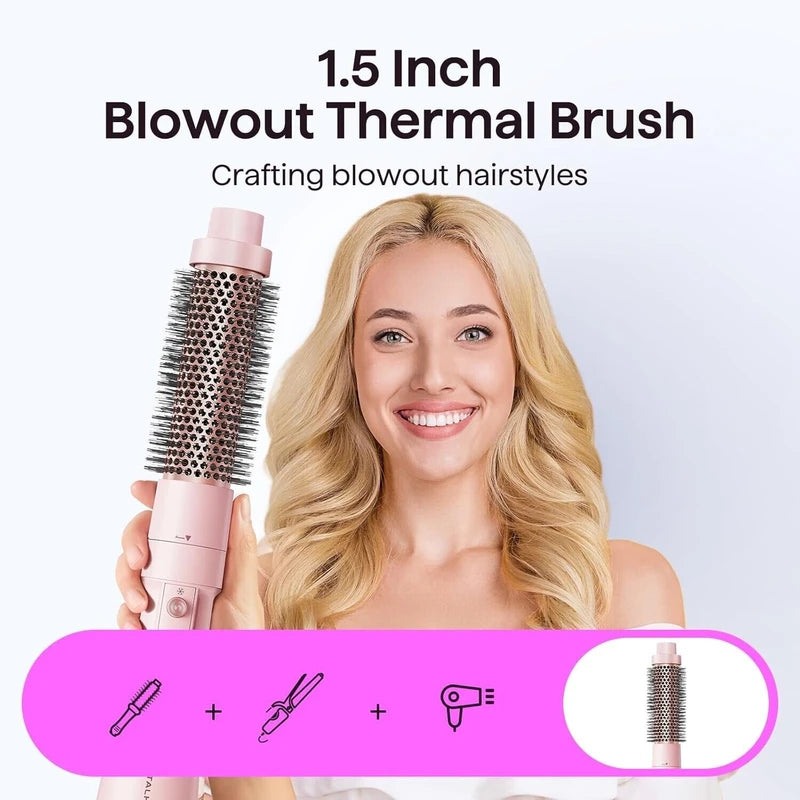 Wavytalk 5-in-1 Hair Dryer Brush Set | Blowout, Paddle, Thermal Brush & Diffuser