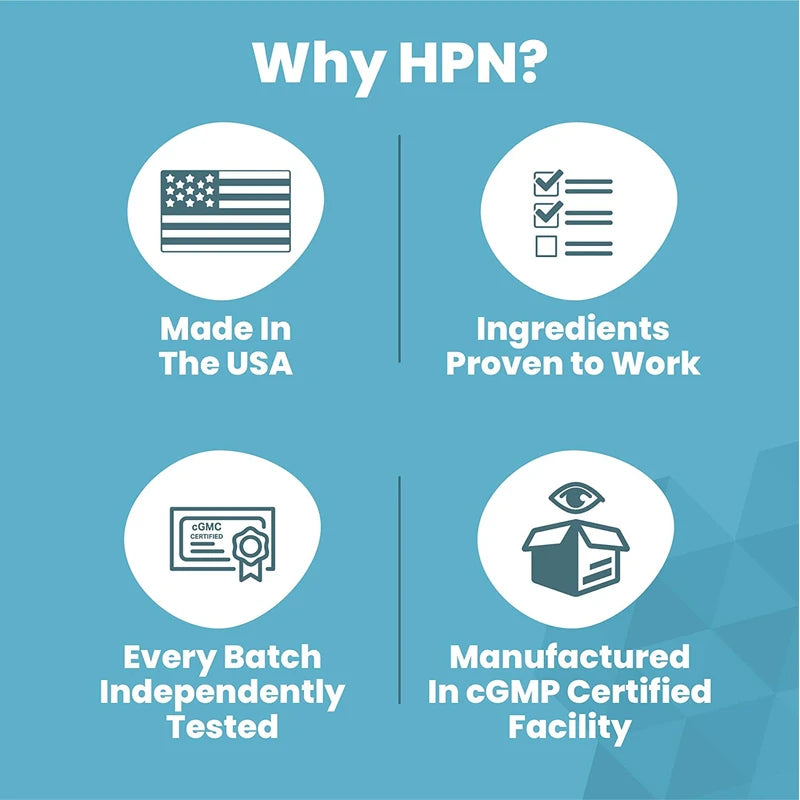 HPN Supplements NAD3 NAD+ Booster | Value Size 2 Month Supply | Clinically Proven & Independently Tested - Metabolic Repair | 311 mg per Serving - 120 Capsules