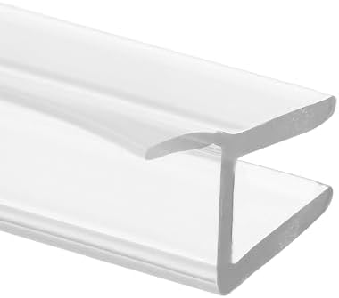 Prime-Line M 6262 Frameless Shower Door Bottom Seal for 1/4 in. Thick Glass Doors, Single Flap, 36 in., Clear Vinyl (Single Pack)
