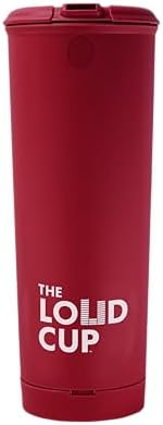 The LoudCup Tumbler + Stadium Horn - Insulated Cup Reusable Water Bottle Coffee Travel Mug - Worlds Loudest Cup for Game Day