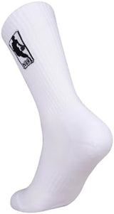 Ultra Game Men's NBA Official Athletic Cushioned Secure Fit Crew Socks-6 Pack